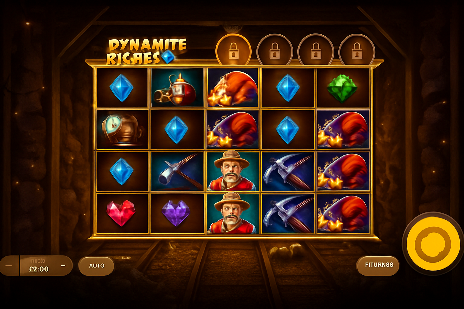 Dynamite Riches gameplay